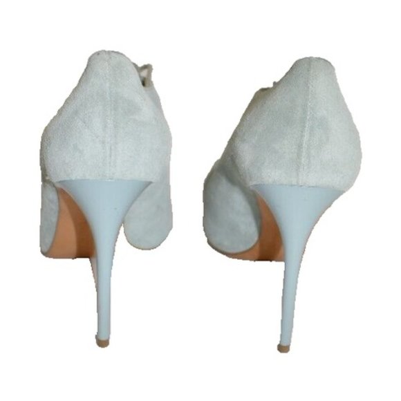 New! Acne Studios "Maeva Suede" Lace Up Square Toe Stiletto Heels 39 US 9 DD376 - Picture 6 of 9